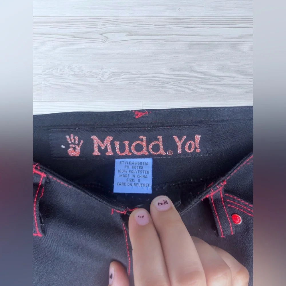MUDD Women’s Y2K Fit & Flare Jegging Pants